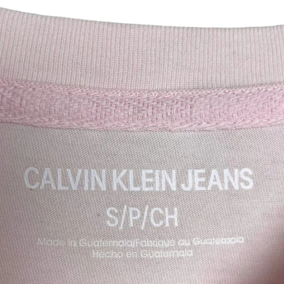 Calvin Klein Jeans Pink Short Sleeve  Tee Shirt - Picture 6 of 6
